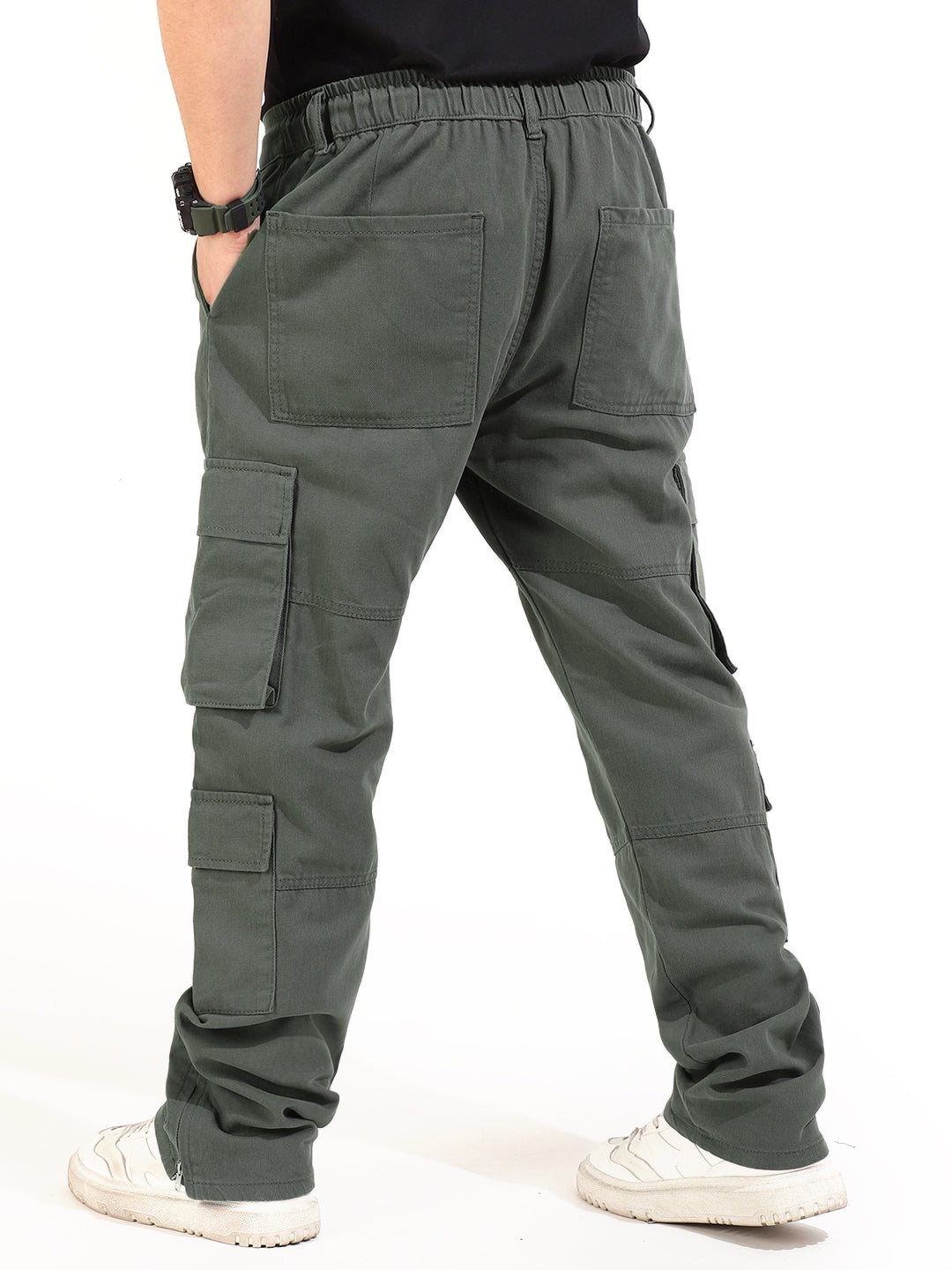Buy Krystle Men's Slim Fit, Regular Fit Cotton Cargo Pants  (KRY-KHAKHI-CARGO30_Beige, Khaki_30) at Amazon.in